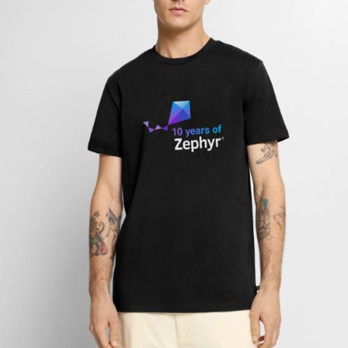 Zephyr 10th Anniversary Stacked Color Reverse - Men's Premium T-Shirt