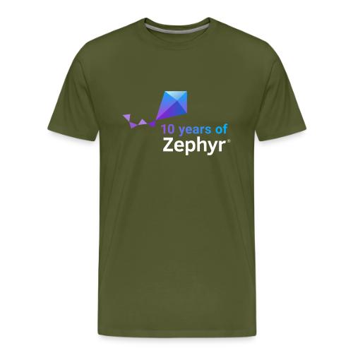 Zephyr 10th Anniversary Stacked Color Reverse - Men's Premium T-Shirt