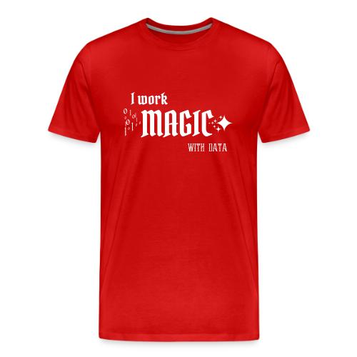 I Work Magic with Data (dark) - Men's Premium T-Shirt