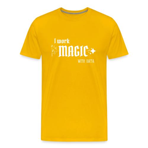 I Work Magic with Data (dark) - Men's Premium T-Shirt