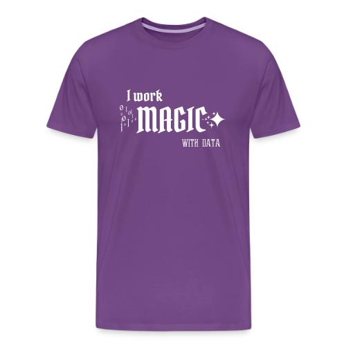 I Work Magic with Data (dark) - Men's Premium T-Shirt