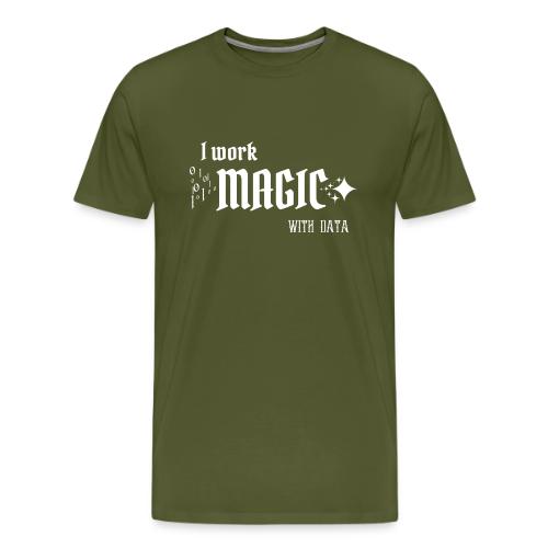 I Work Magic with Data (dark) - Men's Premium T-Shirt