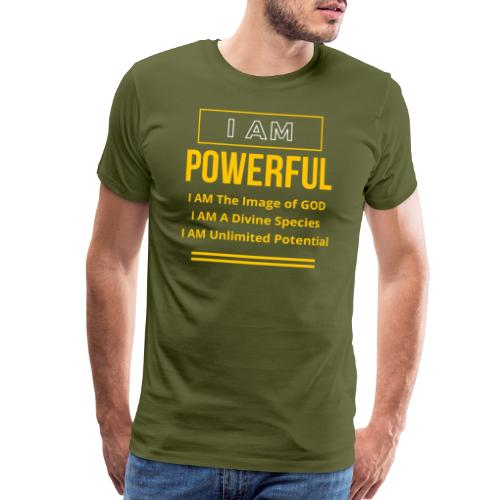 I AM Powerful (Dark Collection) - Men's Premium T-Shirt