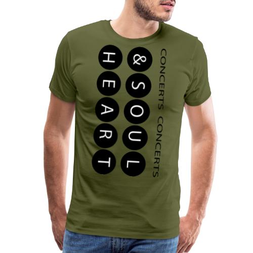Heart & Soul concerts text design 2021 flip - Men's Premium T-Shirt