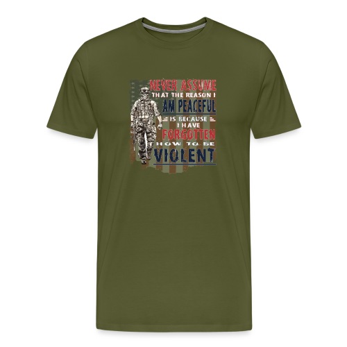 Never Assume - Men's Premium T-Shirt