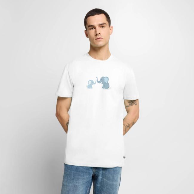 Father and Baby Son Elephant