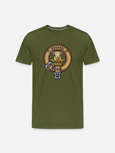Clan Gordon Crest - Men's Premium T-Shirt - olive green