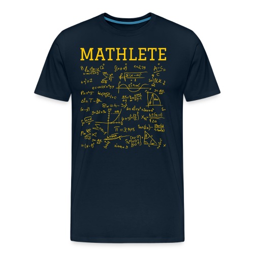 MATHLETE | Math Formula (Yellow Maize version) - Men's Premium T-Shirt