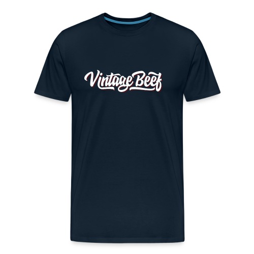 VintageBeef Banner White - Men's Premium T-Shirt