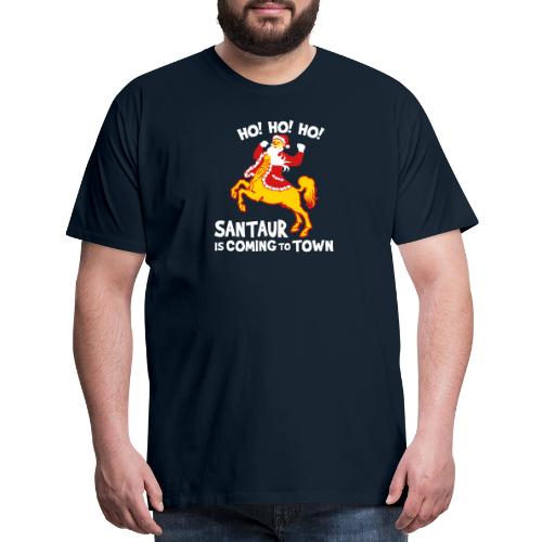 Santaur is Coming to Town - Men's Premium T-Shirt