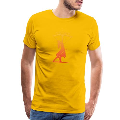 Sagittarius Archer Zodiac Fire Sign - Men's Premium T-Shirt