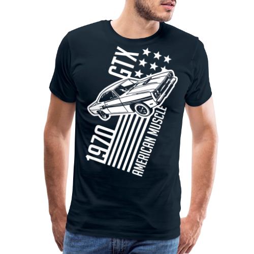 1970 Plymouth GTX stars and stripes - Men's Premium T-Shirt