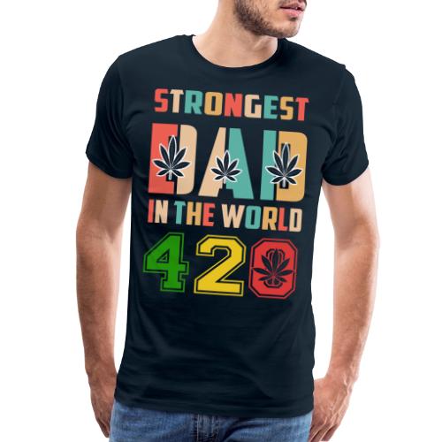 Chucklesome 420 Dad Loves Herb Weed Marijuana - Men's Premium T-Shirt
