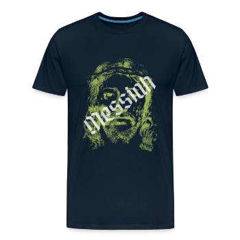 Messiah - Men's Premium T-Shirt - deep navy - Front - Liam (192cm)