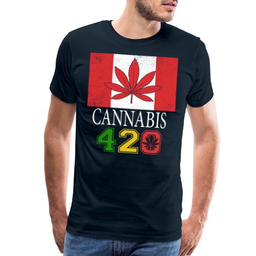 Comical 420 Celebrate Herb Weed Marijuana Design - Men's Premium T-Shirt