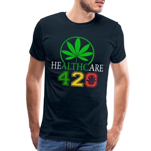 Silly 420 Healthy Herb Weed Marijuana Design - Men's Premium T-Shirt