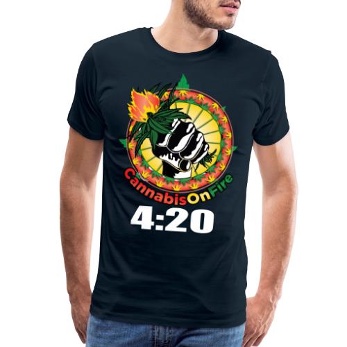Wacky 420 Keep It Lit Time Weed Marijuana Design - Men's Premium T-Shirt