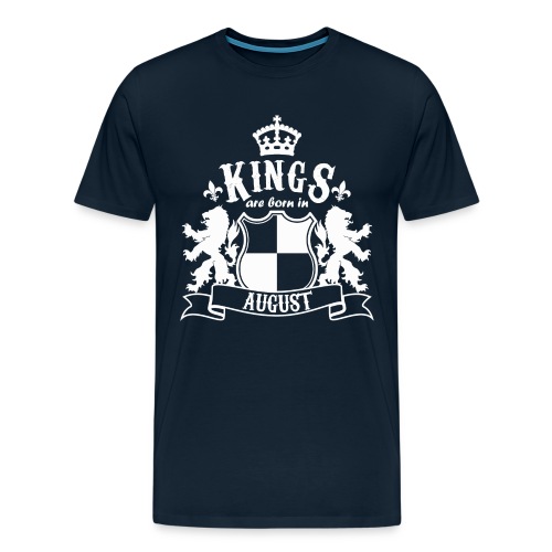 Kings are born in August - Men's Premium T-Shirt