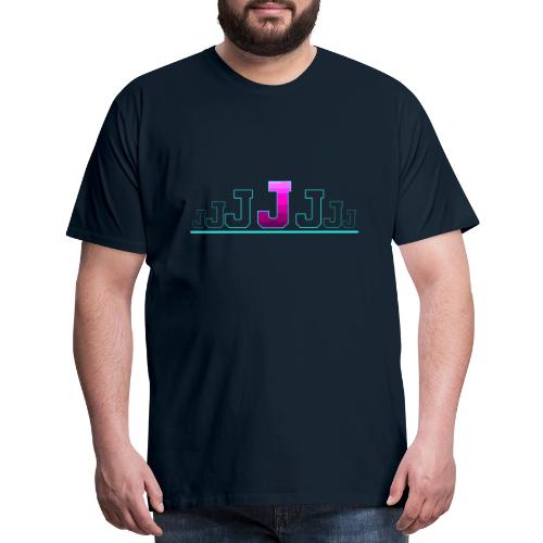 Letter J – Capital Varsity Alphabet Monogram - Men's Premium T-Shirt
