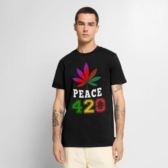 In Cheek 420 Peace & Herb Weed Marijuana Design