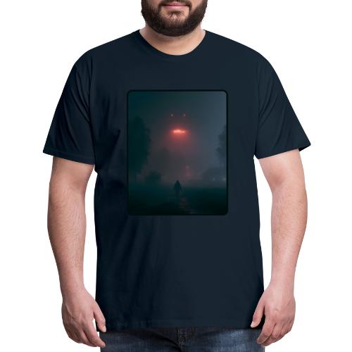 Mysterious UFO Encounter Design - Men's Premium T-Shirt