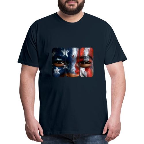 USA: Three Panels of Pride - Men's Premium T-Shirt