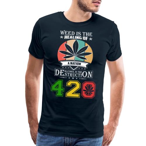 The Power of Weed, Healing the Nation with Weed - Men's Premium T-Shirt