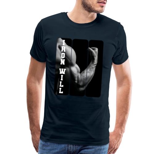 Bodybuilding: Iron Will - Men's Premium T-Shirt