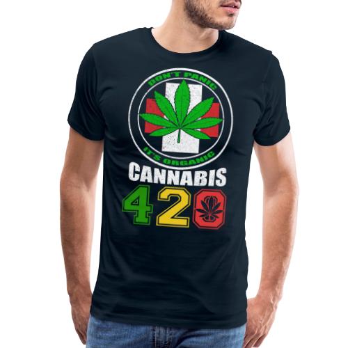 Lighthearted 420 Organic Ganja Weed Marijuana Desi - Men's Premium T-Shirt