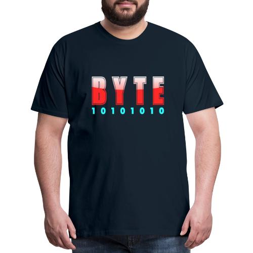 BYTE Binary Code Design - Men's Premium T-Shirt