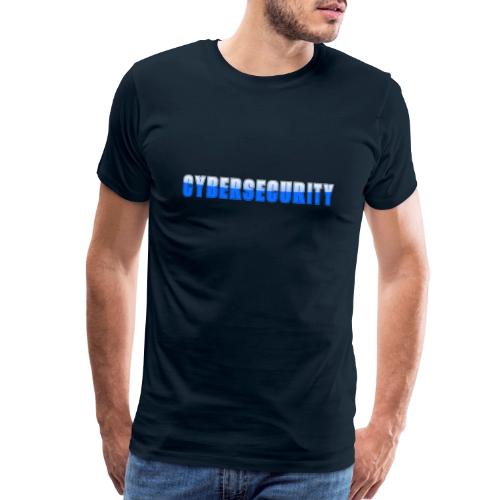 Cybersecurity Word Art Design - Men's Premium T-Shirt