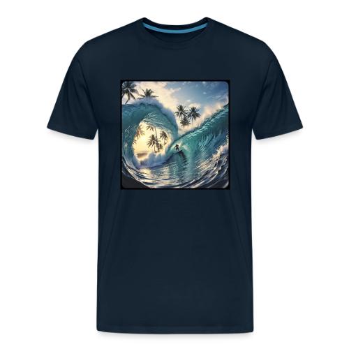 Double-Barrel Wave - Men's Premium T-Shirt