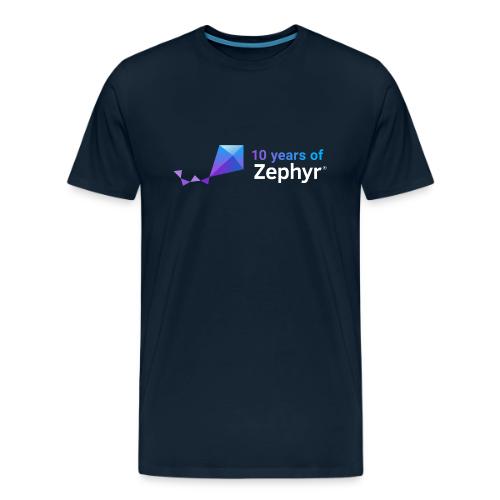 Zephyr 10th Anniversary Horizontal Color Reversed - Men's Premium T-Shirt