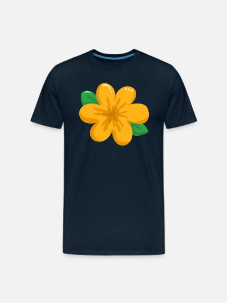 flower 1 1 - Men's Premium T-Shirt - deep navy