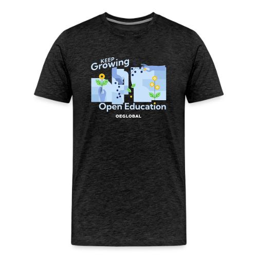 Keep Growing Open Education (dark) - Men's Premium T-Shirt