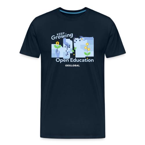 Keep Growing Open Education (dark) - Men's Premium T-Shirt