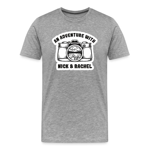 Nick & Rachel Black & White Logo - Men's Premium T-Shirt