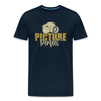 Picture Perfect - Men's Premium T-Shirt - deep navy - Front - Liam (192cm)
