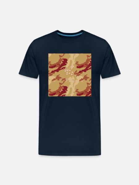 Camo - Men's Premium T-Shirt - deep navy