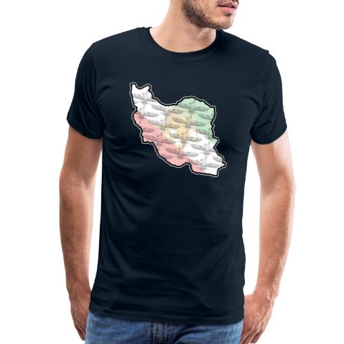 Iran Flag Faravahar - Men's Premium T-Shirt