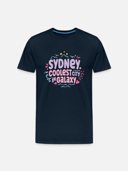 Sydney Coolest Galaxy - Men's Premium T-Shirt - deep navy