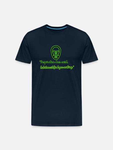 Motivational Quotes - Men's Premium T-Shirt - deep navy