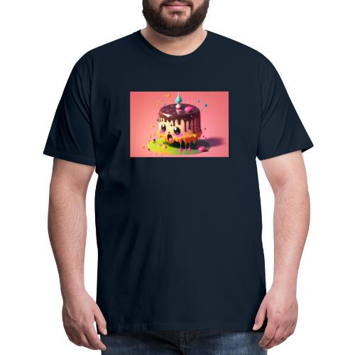 Cake Caricature - January 1st Psychedelic Desserts - Men's Premium T-Shirt
