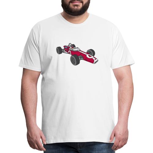 Red racing car, racecar, sportscar - Men's Premium T-Shirt