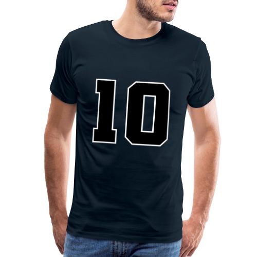 Varsity Number 10 Athletic Design - Men's Premium T-Shirt