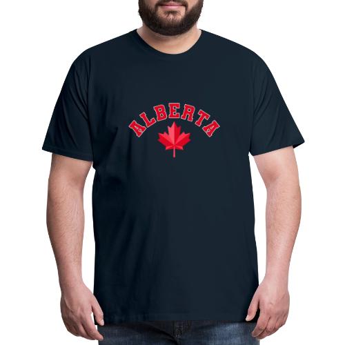 Alberta with maple leaf - Men's Premium T-Shirt