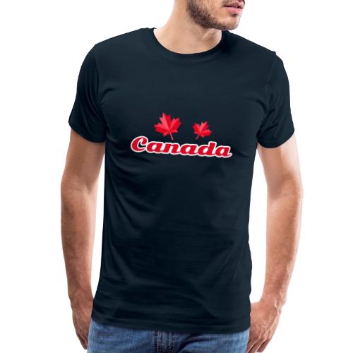 Canada with two maple leaves - Men's Premium T-Shirt