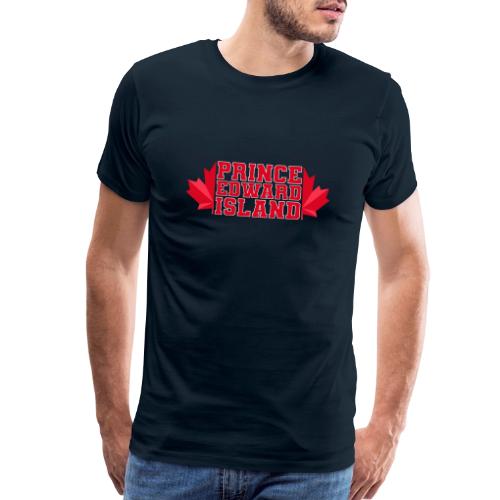 Prince Edward Island with maple leaf - Men's Premium T-Shirt