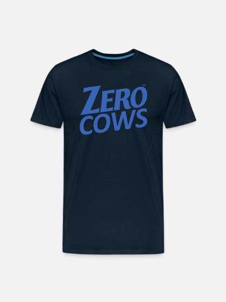 ZERO COWS - Men's Premium T-Shirt - deep navy