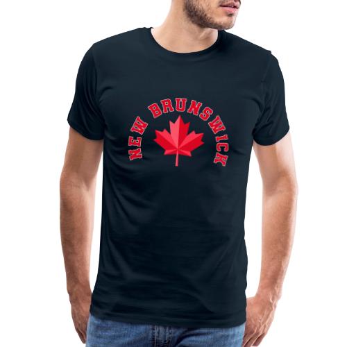 New Brunswick with maple leaf - Men's Premium T-Shirt